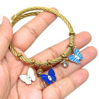 Butterfly Charms Cuff