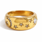 Luxury Luna Star Ring