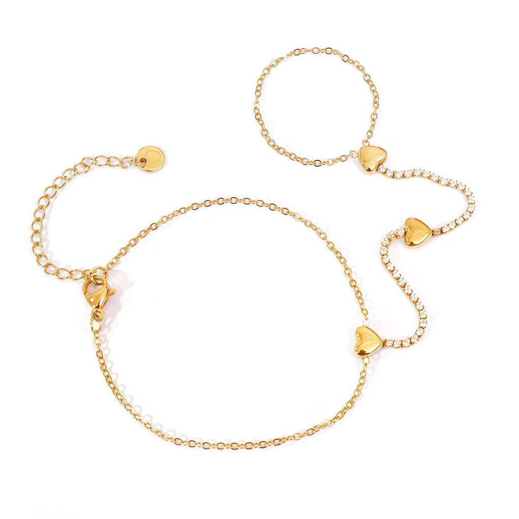 Luxury Hearth Stone Hand Chain Anja